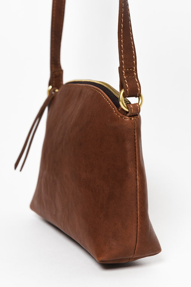 Cleo Cognac Leather Crossbody Bag image 2