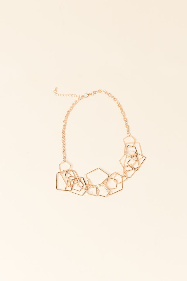 Coby Gold Geo Link Necklace