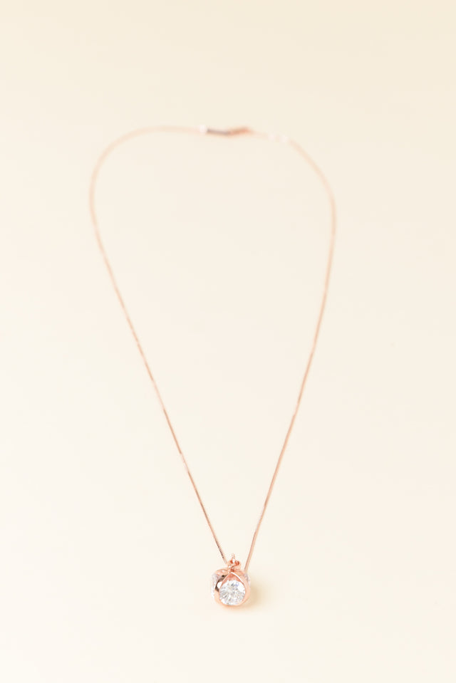 Coco Rose Gold Diamante Necklace
