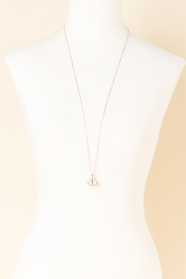Coco Rose Gold Diamante Necklace
