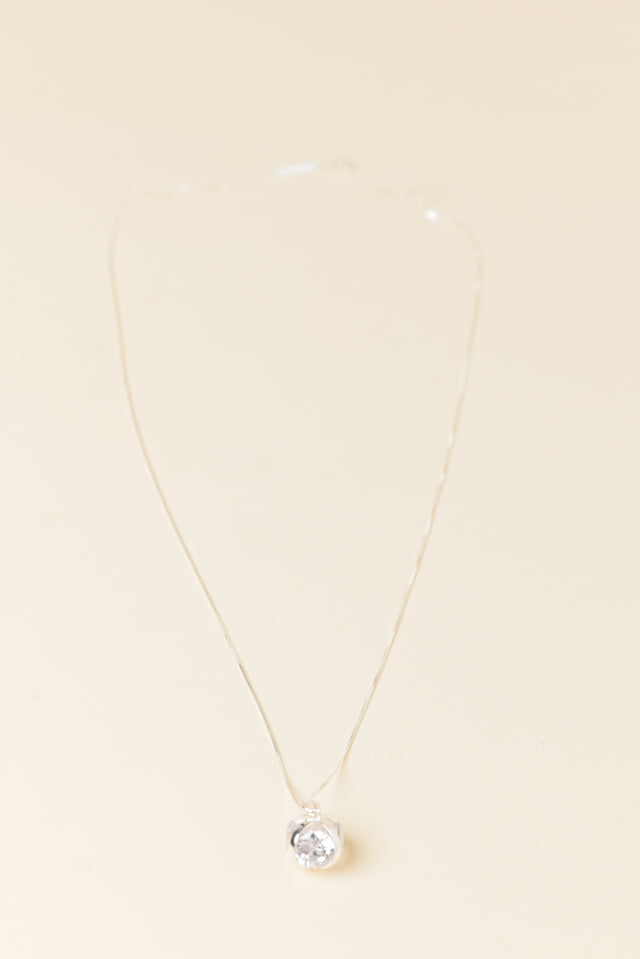 Coco Silver Diamante Necklace