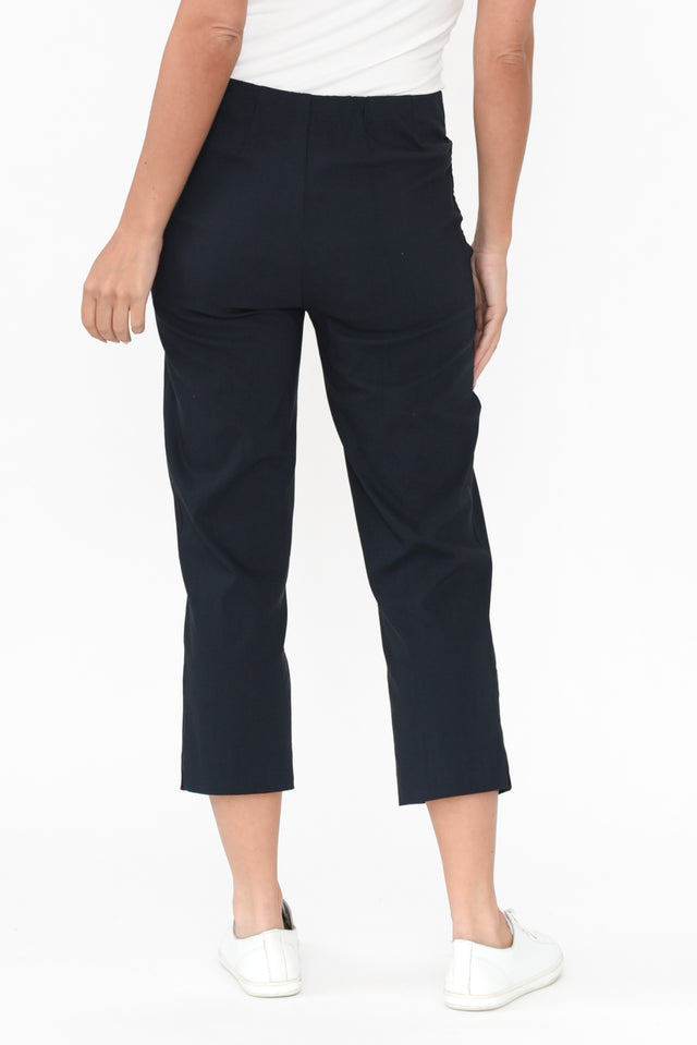 Cody Navy Stretch Capri Pants image 5