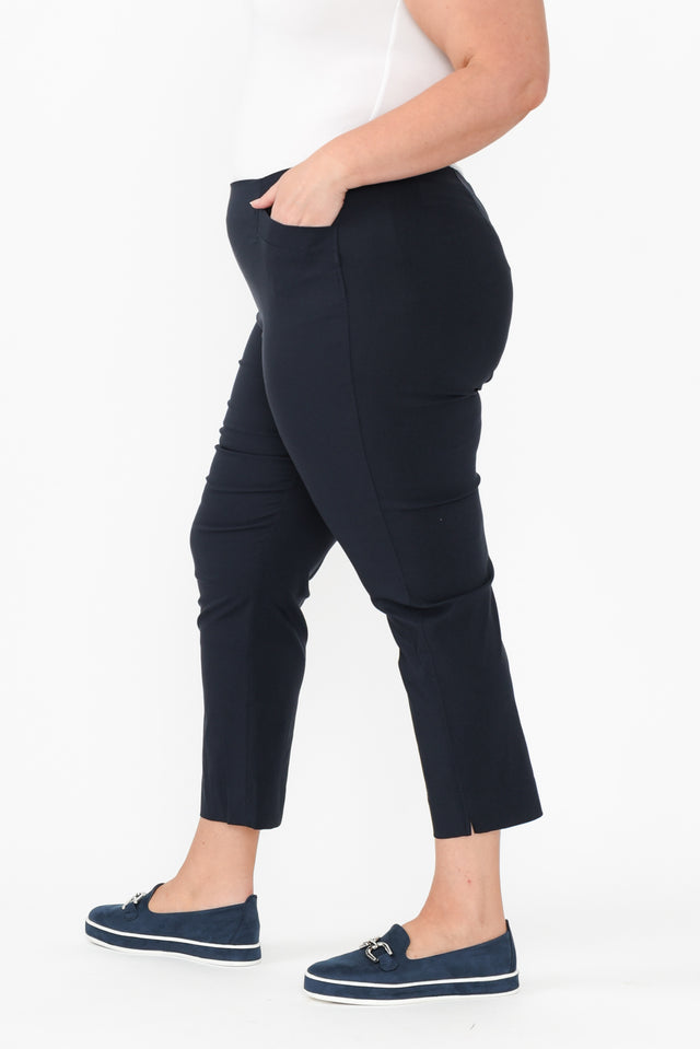 Cody Navy Stretch Capri Pants image 9