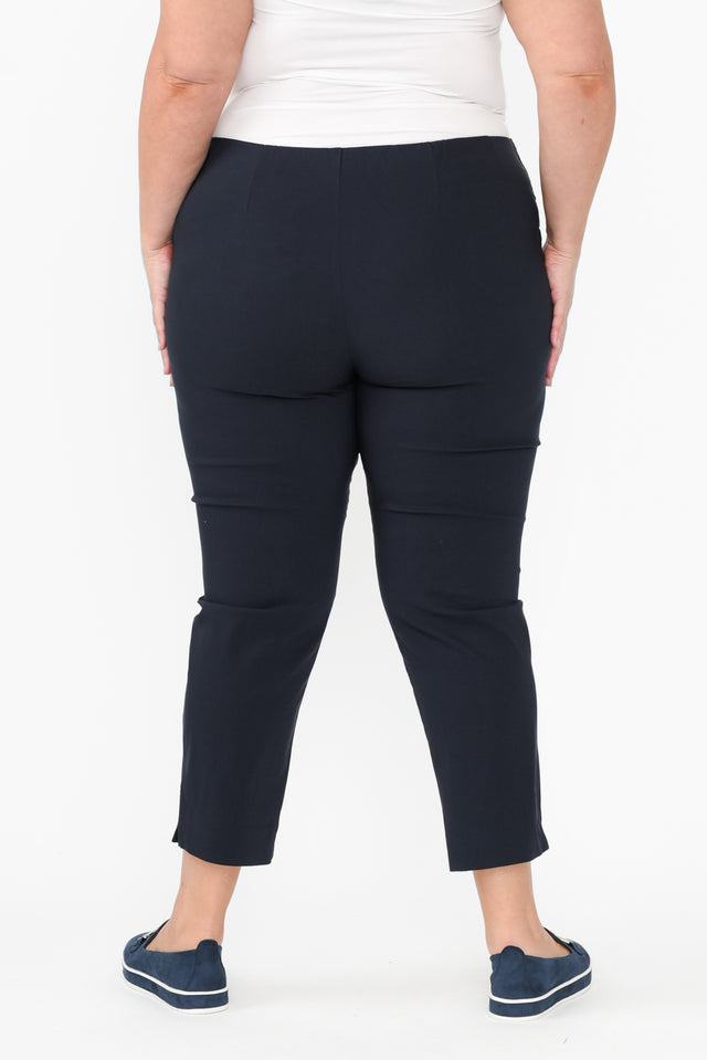 Cody Navy Stretch Capri Pants image 10