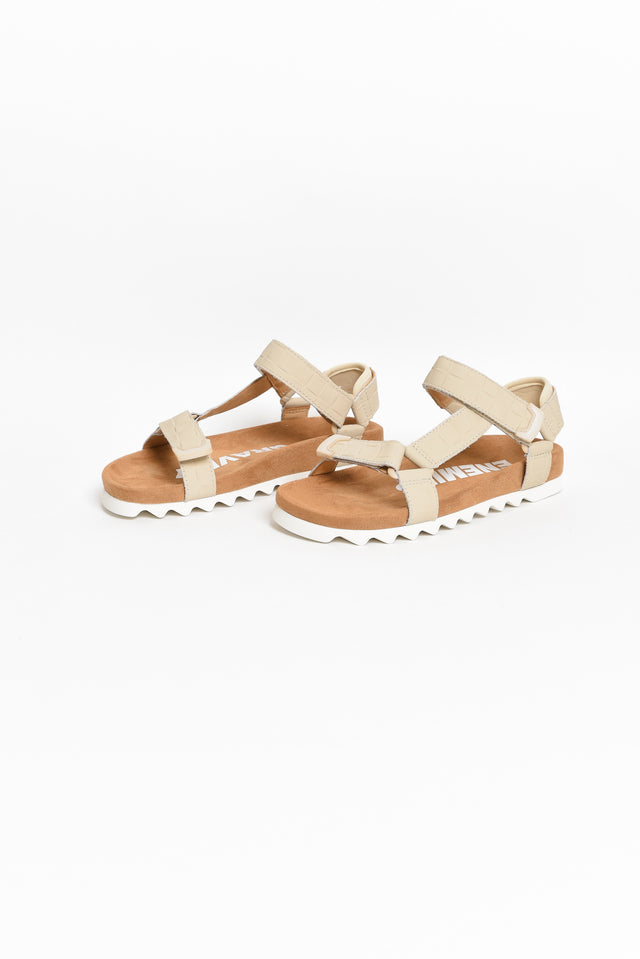 Cohen Natural Leather Velcro Sandal