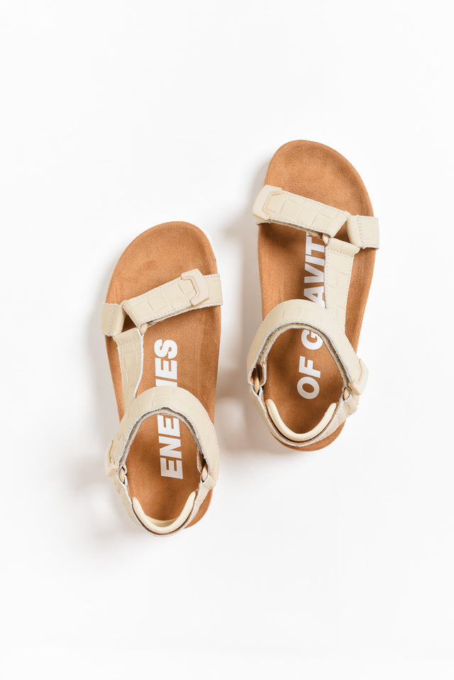 Cohen Natural Leather Velcro Sandal