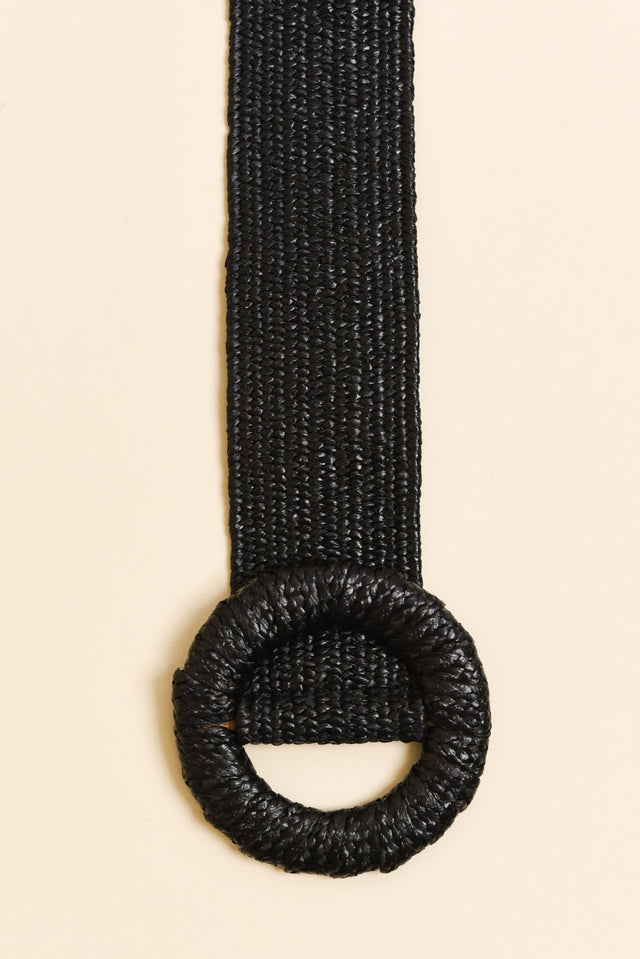 Consuelo Black Stretch Buckle Belt
