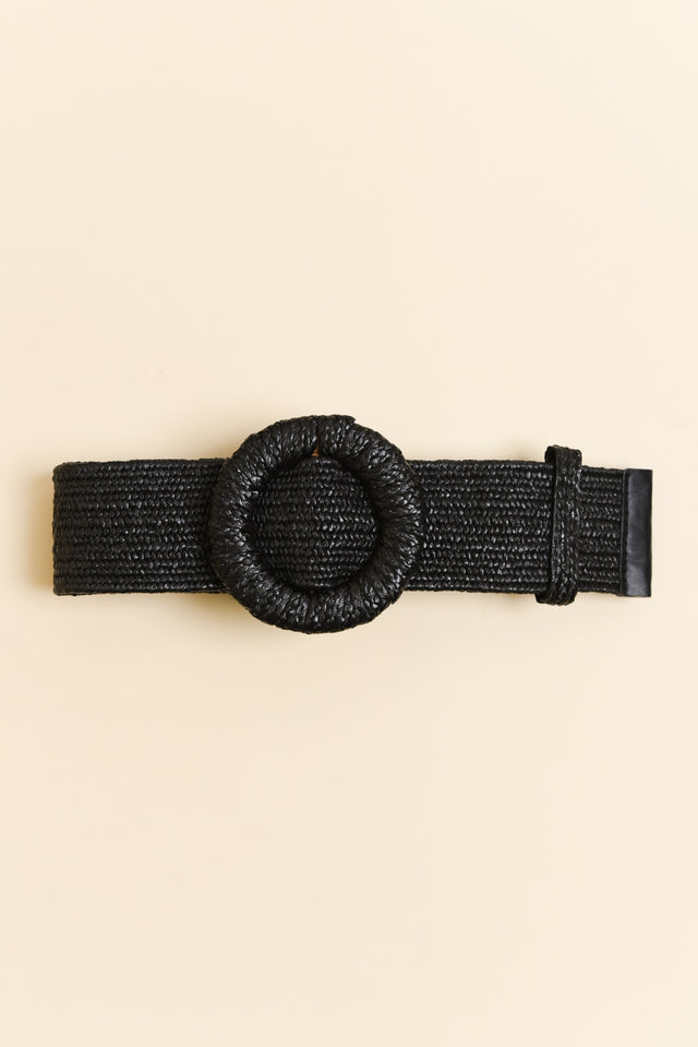 Consuelo Black Stretch Buckle Belt