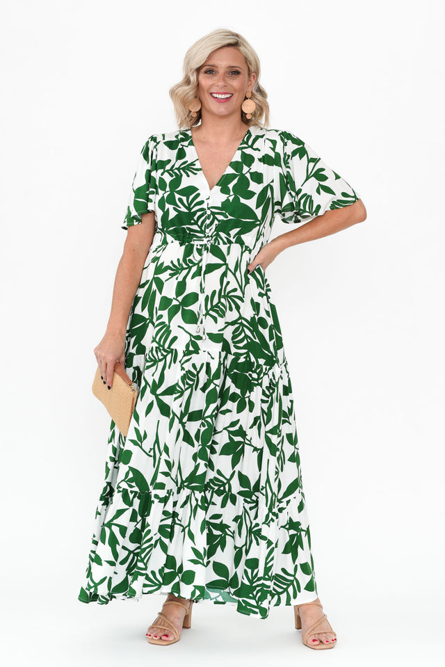 Cooper Green Floral Tier Dress image 1