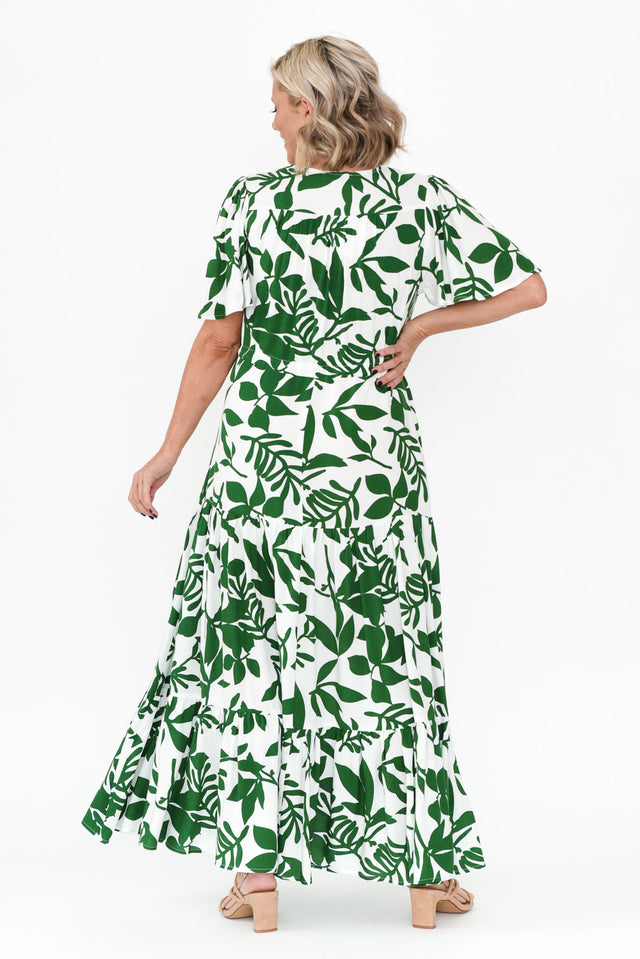 Cooper Green Floral Tier Dress image 4