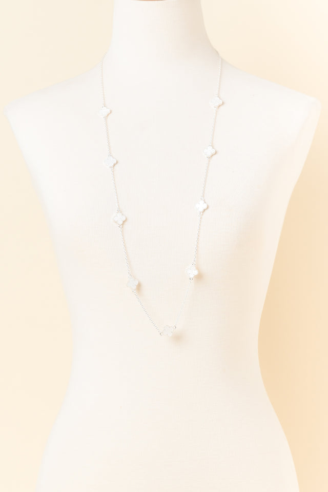 Corey Silver Flower Necklace image 2