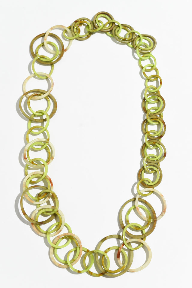 Cosette Green Linked Necklace