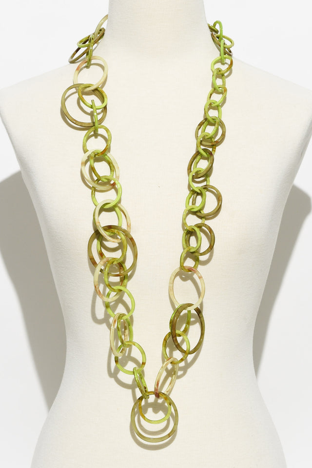 Cosette Green Linked Necklace image 2