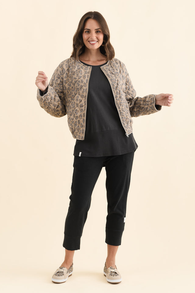 Courtney Tan Leopard Bomber Jacket image 8