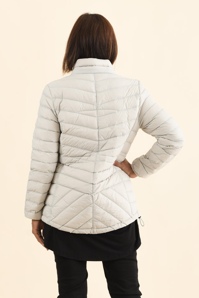 Cushla Grey Down Puffer Jacket,Brunette model,alt text|model:Cara image 6