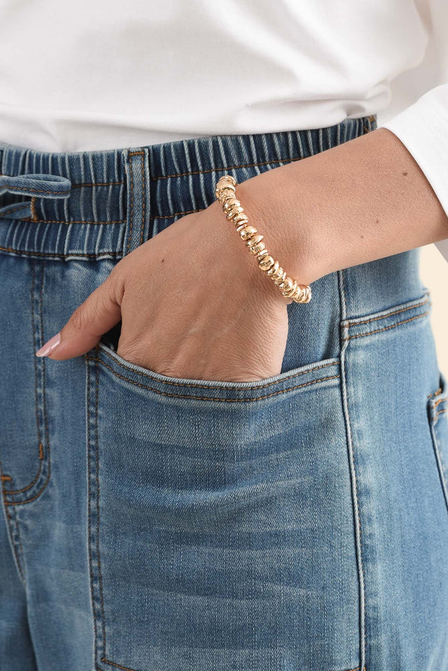 Cyrus Gold Beaded Cuff