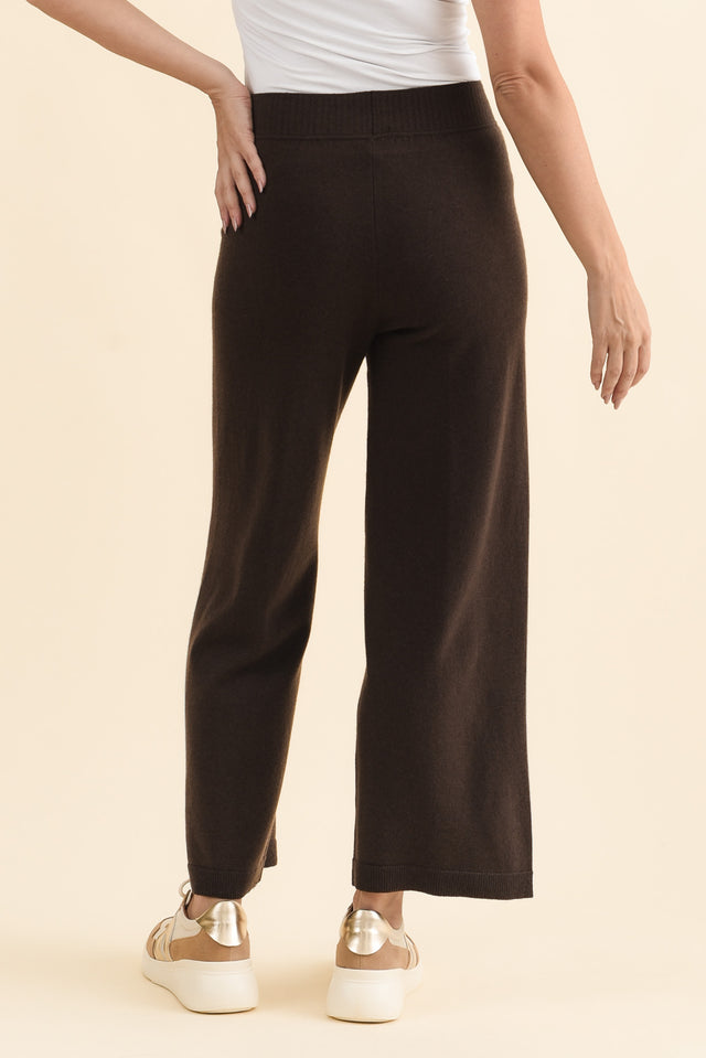 Dalia Chocolate Wool Cashmere Pants image 4