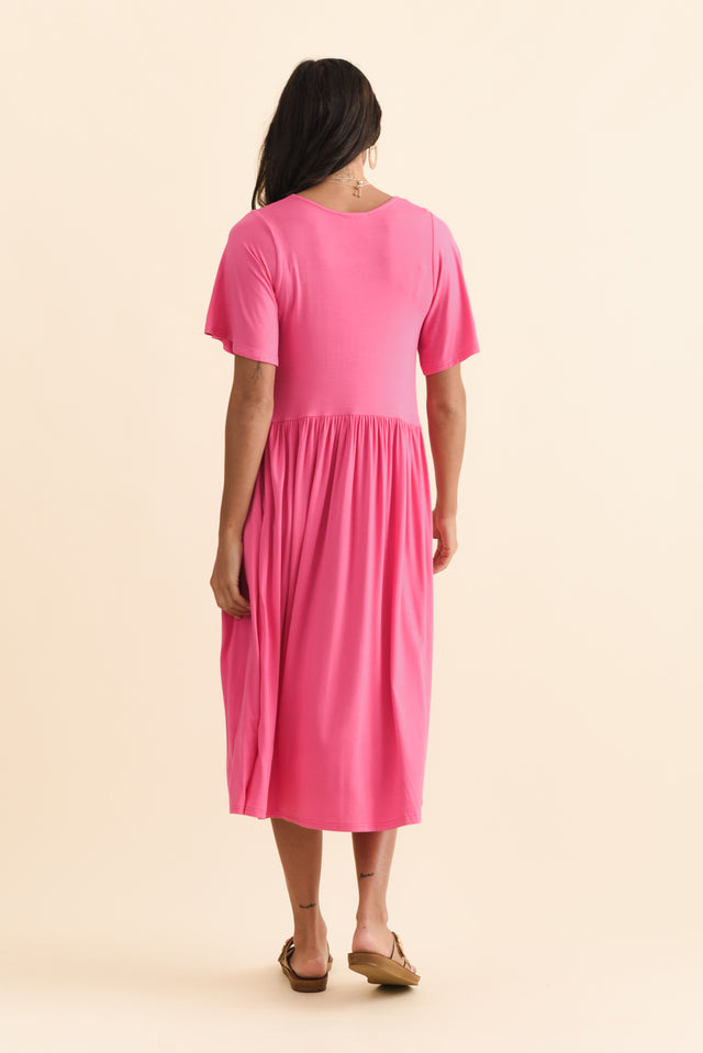 Dalton Pink Crescent Dress,Brunette model,alt text|model:Brontie image 6