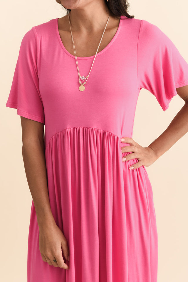 Dalton Pink Crescent Dress,Brunette model,alt text|model:Brontie image 7