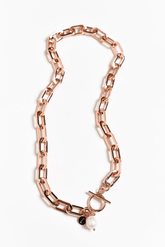 Darcy Rose Gold Pearl Necklace