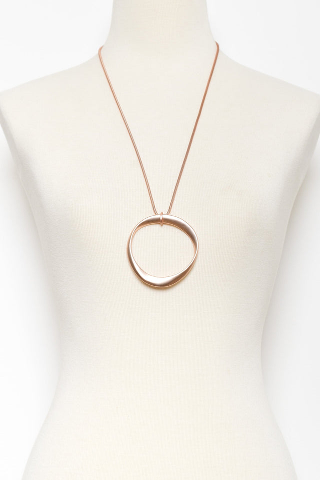 Davika Rose Gold Pendant Necklace image 2