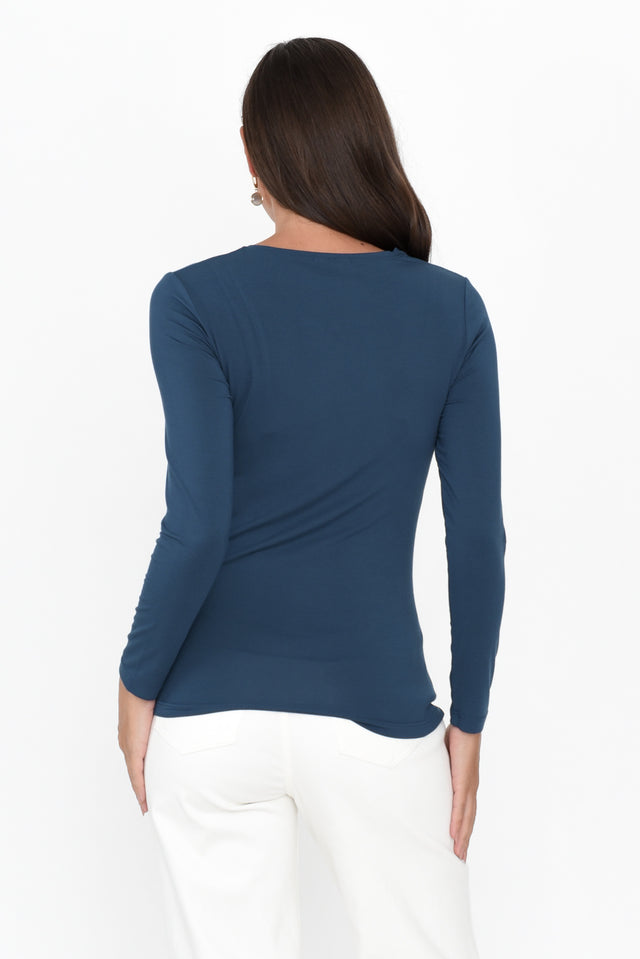 Micro Modal Wide Neck Long Sleeve Vest - Women's Clothing