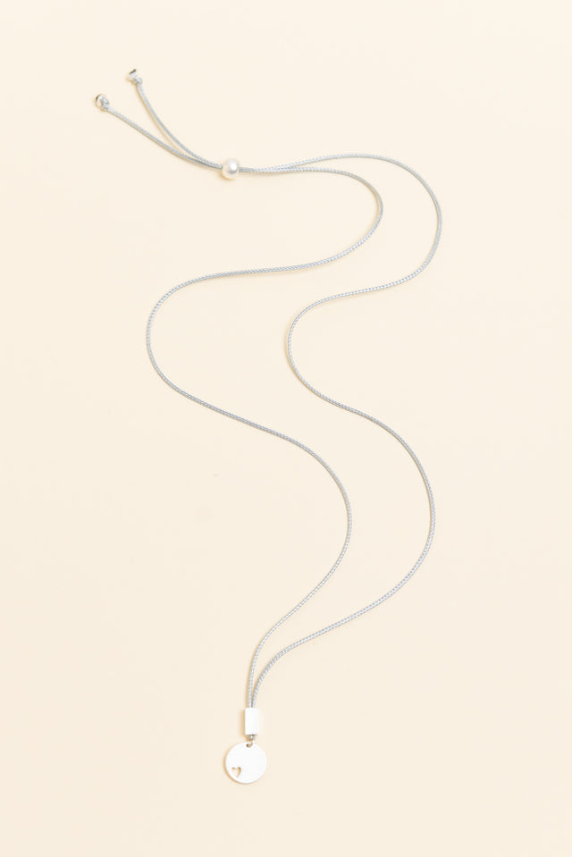 Donna Silver Heart Pendant Necklace