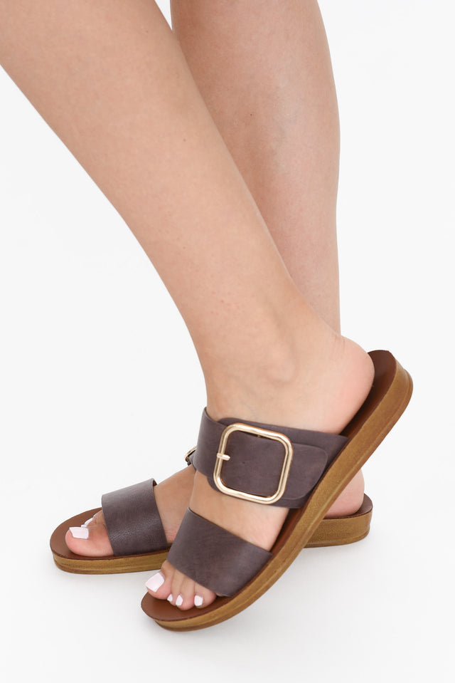 Doti Mocha Buckle Slide image 4