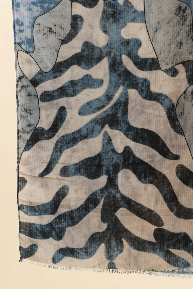 Duke Blue Abstract Scarf image 3