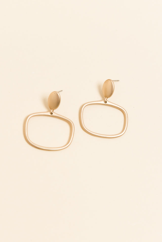 Eaton Gold Ring Drop Earrings