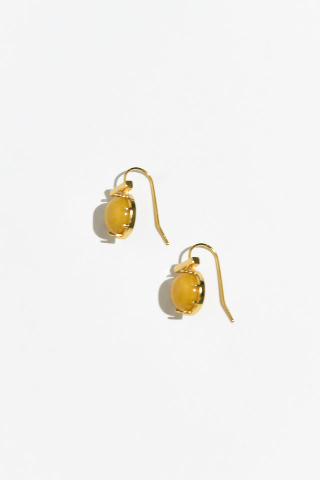 Electra Yellow Stone Hook Earrings