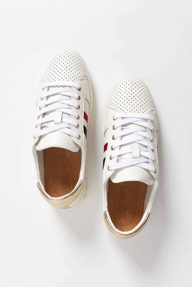 Elope White Bee Leather Sneaker