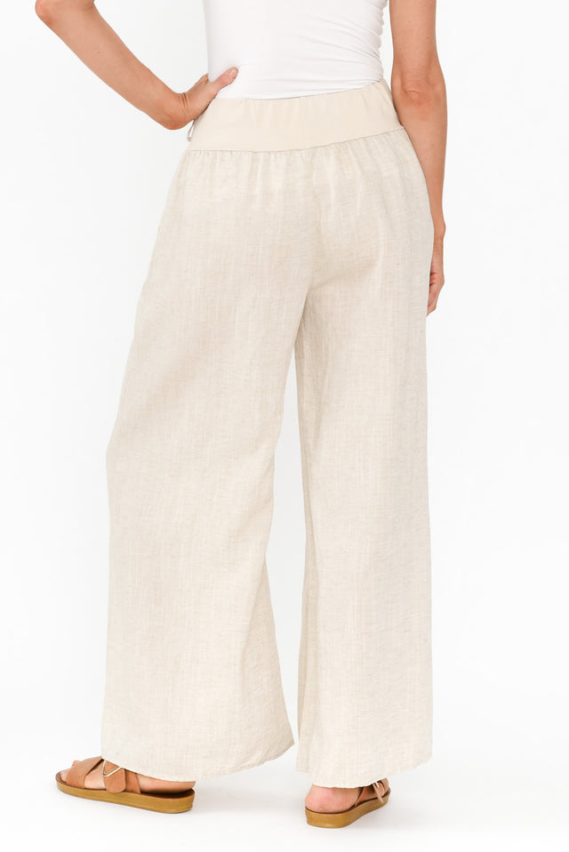 Emeline Beige Wide Leg Pants