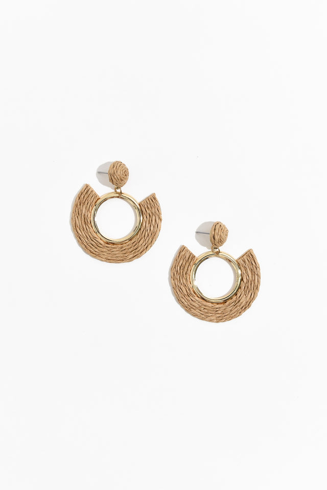 Emmy Gold Woven Stud Earrings