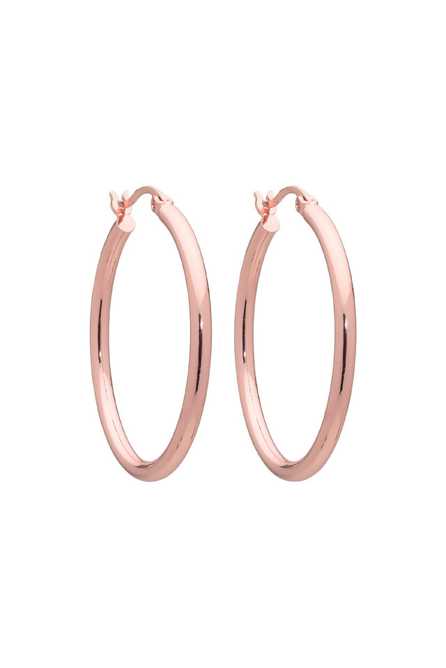 Erika Rose Gold Hoop Earrings