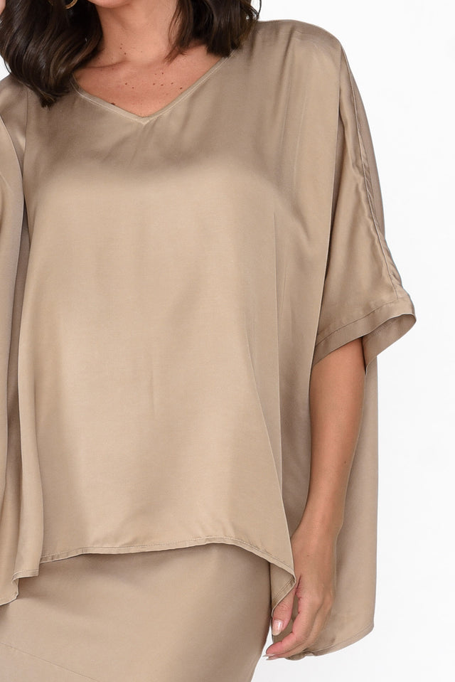 Eternal Champagne Draped Top image 5