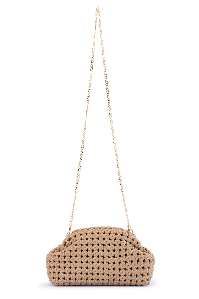 Everly Natural Woven Clutch image 3