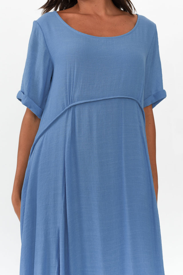Everlyn Blue Crescent Dress