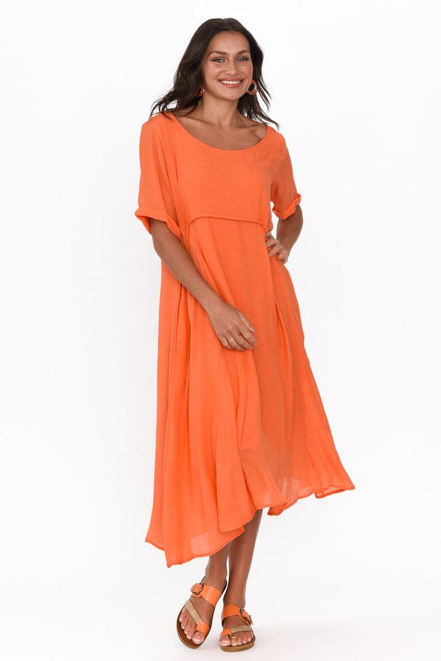 Everlyn Orange Crescent Dress image 2