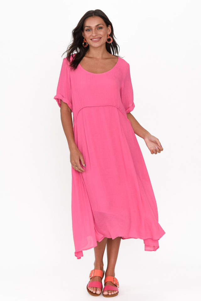 Everlyn Pink Crescent Dress thumbnail 2