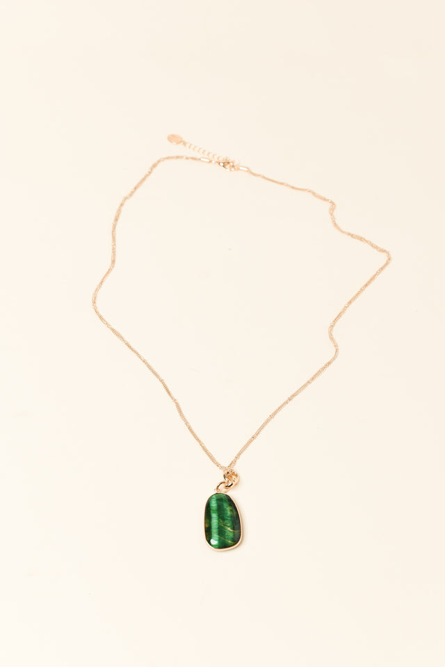 Fable Green Pendant Necklace