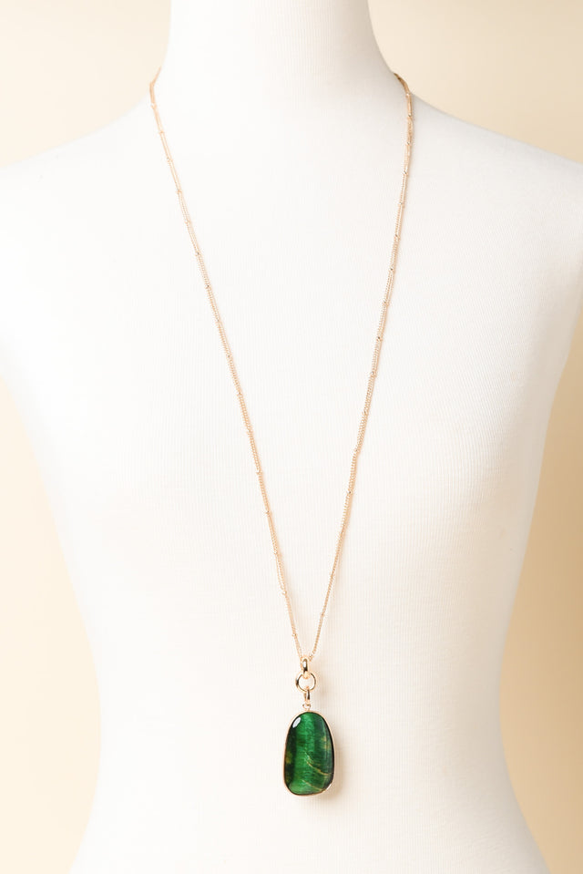 Fable Green Pendant Necklace