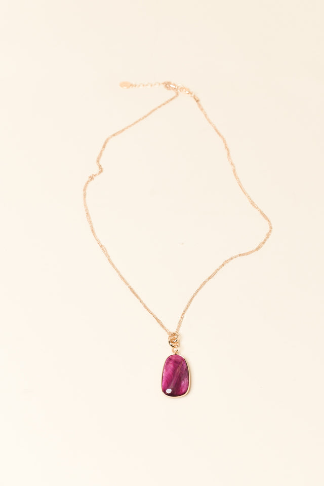 Fable Pink Pendant Necklace