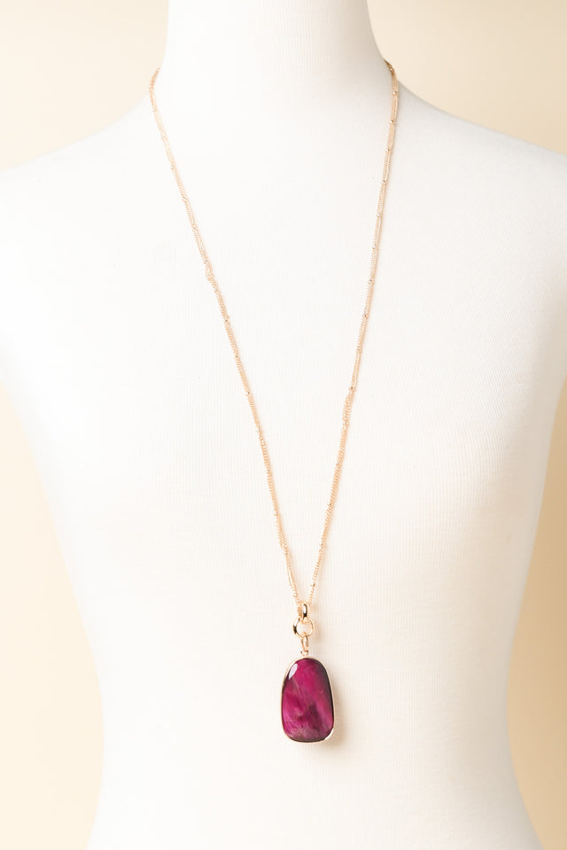 Fable Pink Pendant Necklace