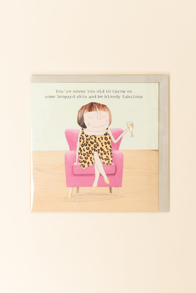 Fabulous Leopard Birthday Card image 1