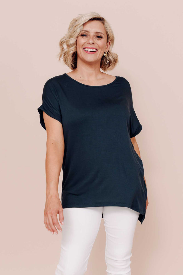 Fallon Charcoal Bamboo Top