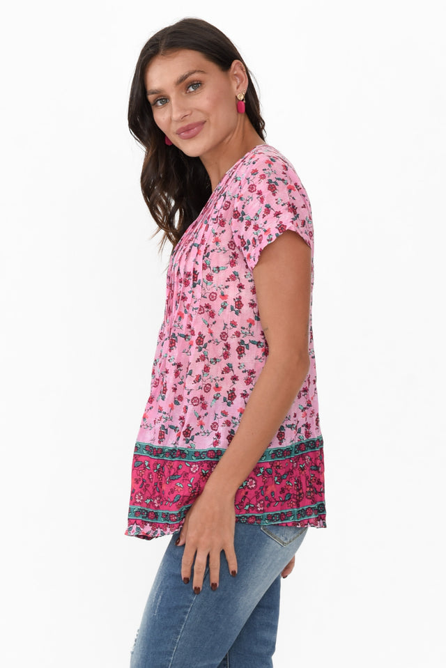 Fia Pink Meadow Cotton Top image 4