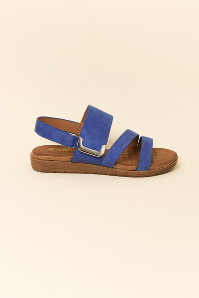 Flinders Blue Velcro Sandal