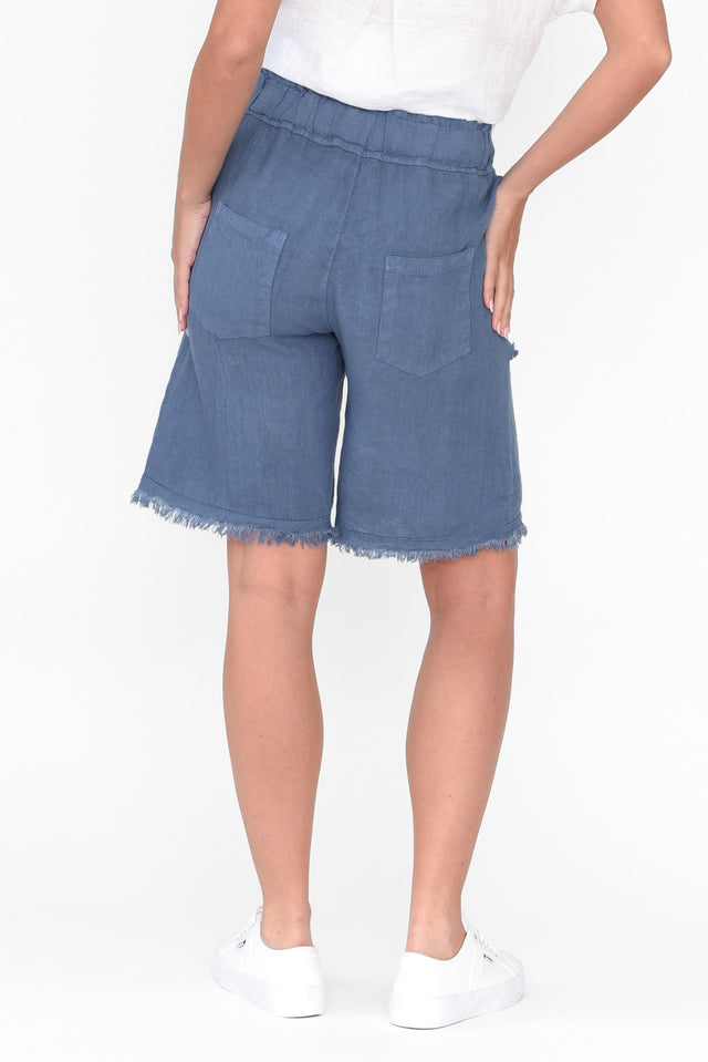 Fraser Steel Linen Shorts