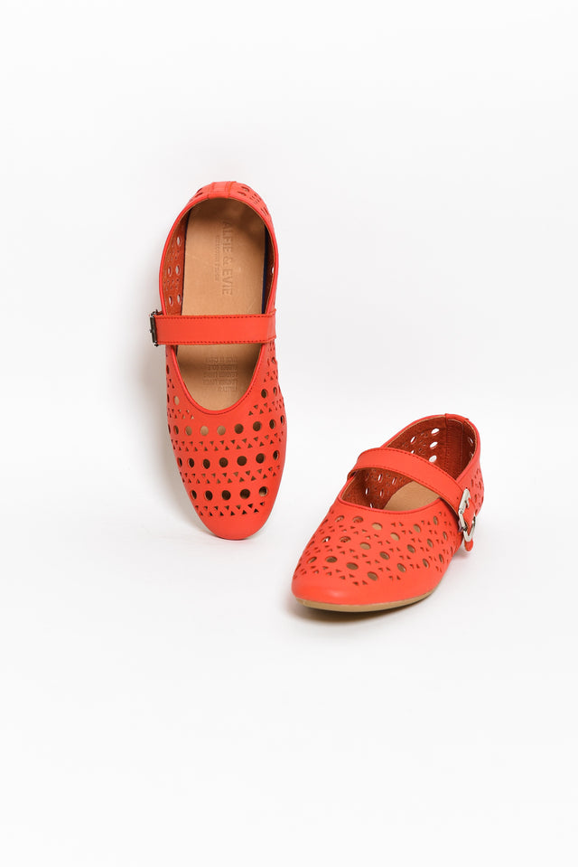 Fruity Red Leather Ballet Flat image 3